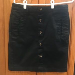 EUC Black Old Navy Button Front Skirt
